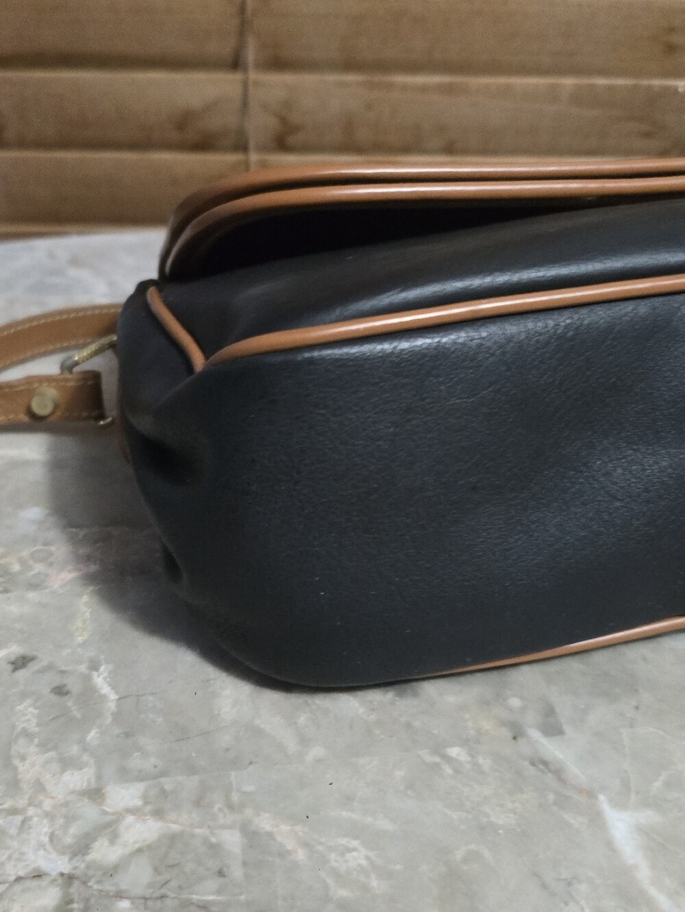 Paco Casa Black and Brown Multi-flap Multi-Pocket Crossbody Bag - Picture 9 of 14